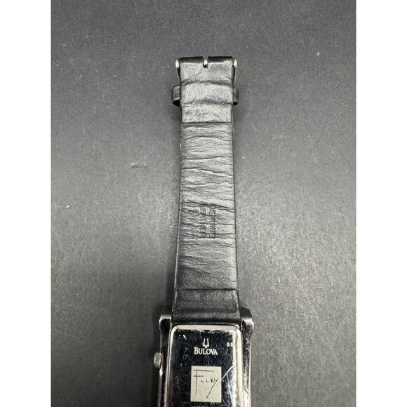 Bulova Women\'s 96L63 Frank Lloyd Wright Willits Black Leather Strap Watch main image 13